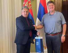15 July 2022 The Head of the PFG with Slovenia and the Prefect of the Municipality of Sentjernej